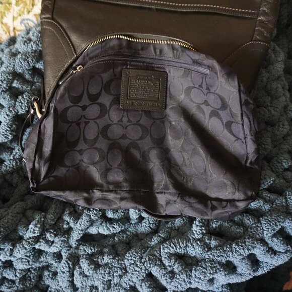 Coach Vintage Hampton  Black Leather Bag - Picture 10 of 12